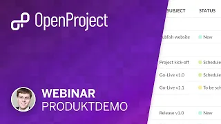 OpenProject Produktdemo (Deutsch / German)