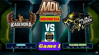 KAGENDRA vs PAJAJARAN ESPORTS | GAME 1 | MDL ID