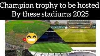 stadiums to host champions trophy 2025 in pakistan#cricket#pcb#icc#psl8#babar azam