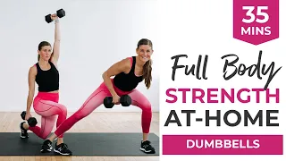 35-Minute Full Body STRENGTH Workout with Dumbbells (12 BEST Full Body Exercises At Home)