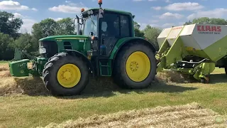 Baling hay, Drilling more maize and Spraying T3