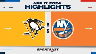 NHL Highlights | Penguins vs. Islanders - April 17, 2024