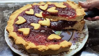 Ելակի ջեմով պիրոգ пирог с клубничным джемом strawberry jam pie