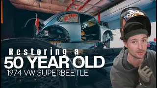 Restoring a 1974 VW Super Beetle | Repairing the Body