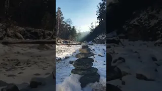 Бурятия. Тункинский район. Зимний Аршан.