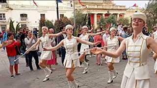 🎵🎵Watch: Slovenian National Majorette Team And Band In Valletta Malta,  Wow Tourists And Locals🎵🎵