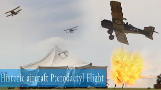 Historic aircraft Pterodactyl Flight - Skupinová ukázka historických letadel Pterodactyl Flight