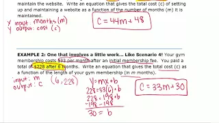 Slope Intercept Form Word Problem Notes