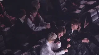 181106 방탄소년단 (BTS) 트와이스(VCR) 리액션 Reaction [4K] 직캠 Fancam (지니뮤직어워즈 MGA) by Mera