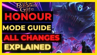 BG3- HONOUR Mode Guide: ALL CHANGES & MECHANICS Explained: ACTION Economy & DMG NERFS & More!