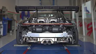 15min. of pure Porsche 911 GT3 9000rpm SOUND on DYNO | 992 GT3 RS, 991 GT3 RS, GT3 Touring & More