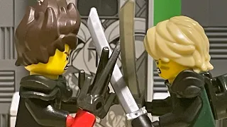 “A Broken Brotherhood: Lloyd vs. Kai” (A TMNT/Ninjago scene recreation)