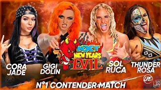 Cora Jade vs. Gigi Dolin vs. Sol Ruca vs. Thunder Rosa NXT New Years Evil WWE2K23 Universe Mode