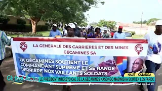 Kasongo Mabwisha, Président intersyndical de la Gecamines soutien les FARDC à Lubumbashi.