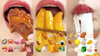 asmr 10 MINUTES FOR DELICIOUS REAL EMOJI FOOD 10분 맛있는 이모지 먹방 모음 MUKBANG eating sounds