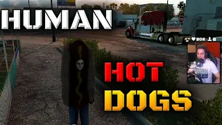 Hauling down the interstate encountering a wild hotdog man #shorts