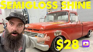 Crown Vic swap 65 f100 gets semigloss finish for only $28  and it looks AMAZING