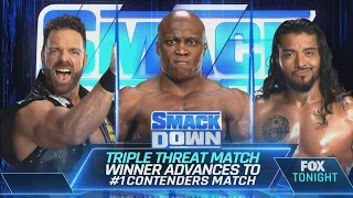 Knight vs Lashley vs Escobar - Winner Advances to #1 Contenders Match : SmackDown, Apr. 12, 2024