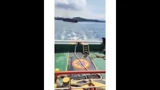 Mooring accident onboard a Tug vessel || Keep clear of rope.