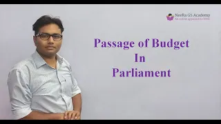 Budgetary Process in Parliament