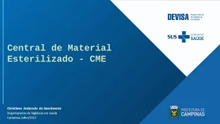 Aula Central de Material Esterilizado - CME