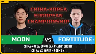 WC3 - [NE] Moon vs Fortitude [HU] - Playday 8 - China-Korea-European Championship