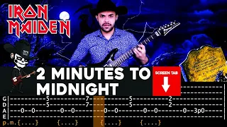 【IRON MAIDEN】[ 2 Minutes To Midnight ] cover by Masuka | LESSON | GUITAR TAB