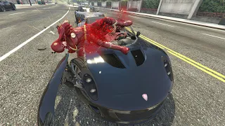 GTA 5 Random And Funny Fails #98 Flash Falling On Cars (Slow Motion)