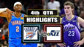 Oklahoma City Thunder vs Utah Jazz 4th QTR GAME HIGHLIGHTS | March 20 | 2024 NBA Season