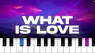 Haddaway - What Is Love  (piano tutorial)