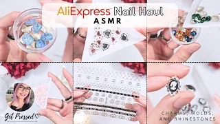 AliExpress Nail Art Haul ASMR 📦💎🎀 - Trying Something New