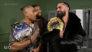 Seth “Freakin” Rollins habla con Carmelo Hayes en Backstage - WWE NXT Gold Rush 20/06/2023 (Español)