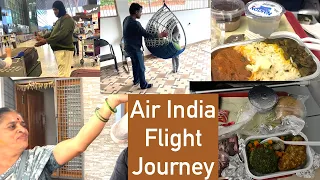 Air India Flight journey from SFO to Bengaluru Journey Non-Stop #kannadavlogs #kannadausavlog
