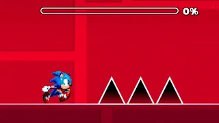 Sonic in Geometry Dash