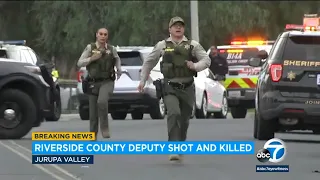 Riverside County deputy dies after being shot in Jurupa Valley