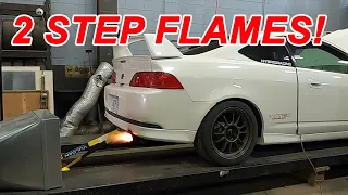 Hondata Kpro 2 Step Tuning with Flames!