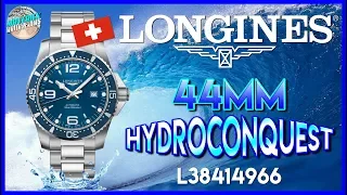 Shiny Swiss Diver! | Longines Hydroconquest 300m 44mm Automatic Diver L38414966 Unbox & Review