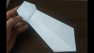 Галстук из бумаги как сделать оригами своими руками