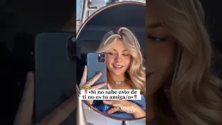 🌷Si no sabe esto de ti no es tu amiga/o🌷