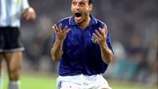 quasi gol 1990-italia vs cecoslovacchia-gol di Schillaci più esultanza di Peo Pericoli