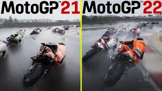 MotoGP 22 vs MotoGP 21 PS5 Next Gen Graphics Comparison