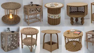 10 Unique Side Table Ideas from Waste Material | Furniture Jute Craft