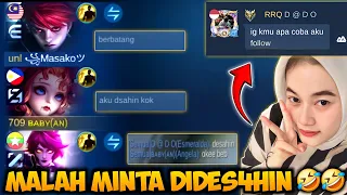 AKU NYAMAR JADI CEWEK, DESAHIN PUBLIK PAKE ANGELA🤣 - Mobile Legends