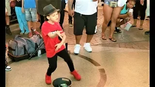 Michael Jackson best impersonator kid Freemont Street Las Vegas