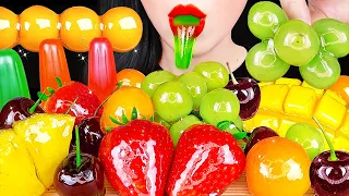 ASMR CANDIED FRUITS TANGHULU 탕후루먹방 MANGO TANGHULU, STRAWBERRY TANGHULU, CHERRY, GRAPES EATING SOUNDS