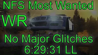 [World Record]NFS Most Wanted : NMG (No Major Glitches) Career Any% (6:29:31 LL retimed) 6:36:21 RTA