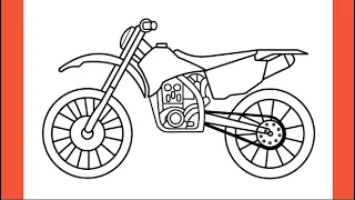 HOW TO DRAW A MOTORCYCLE