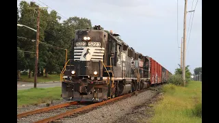 Norfolk Southern High Hood GP38-2 Duo Leads Train in 2020