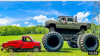 Worlds Smallest Truck vs worlds Largest Truck #AsMaTlifestyle #lifestyle #truck