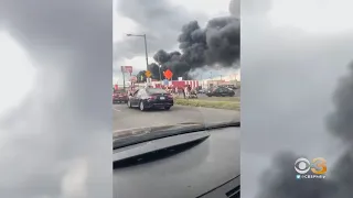 Philly Firefighters Battling Junkyard Fire In Port Richmond